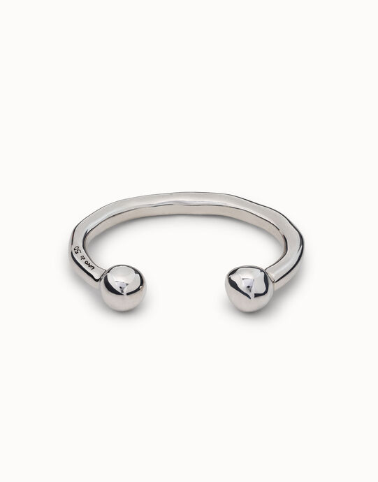 Pulsera bañada en plata de ley diseño clásico para mujer